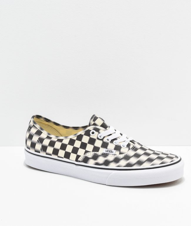 checkered lace up vans
